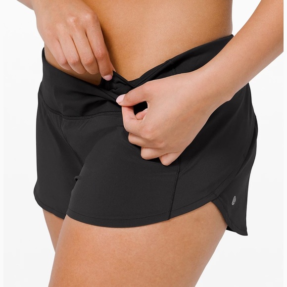 LULULEMON BLACK SPEED UP ATHLETIC SHORTS - Picture 3 of 6